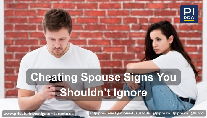Cheating Spouse Signs