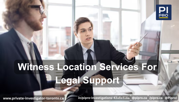 Witness Location Services for Legal Support