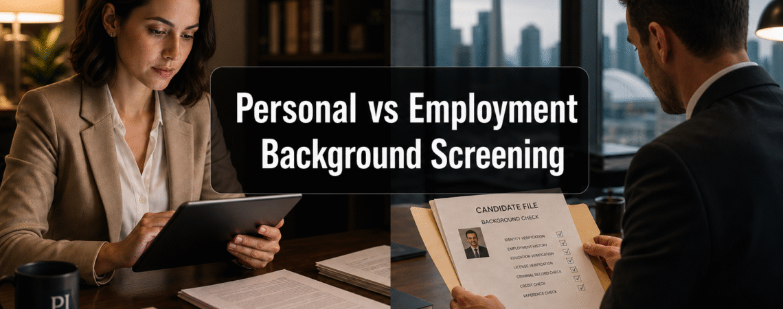 Personal vs Employment Background Screening